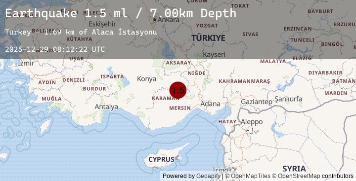 Map of CENTRAL TURKEY