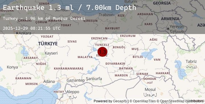Map of EASTERN TURKEY