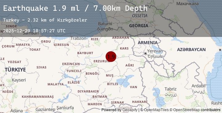 Map of EASTERN TURKEY