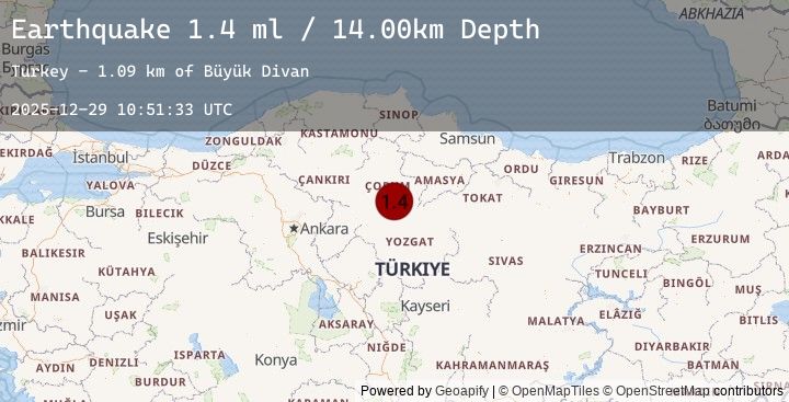 Map of CENTRAL TURKEY