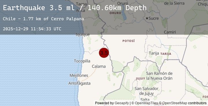 Map of ANTOFAGASTA, CHILE