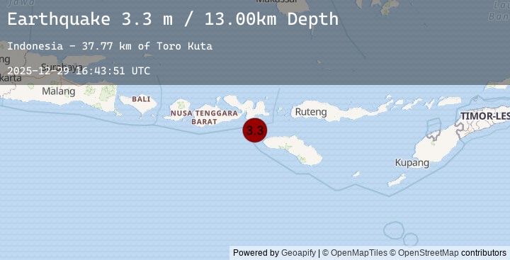 Map of SUMBAWA REGION, INDONESIA