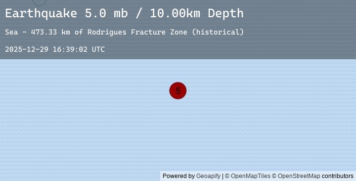Map of MID-INDIAN RIDGE