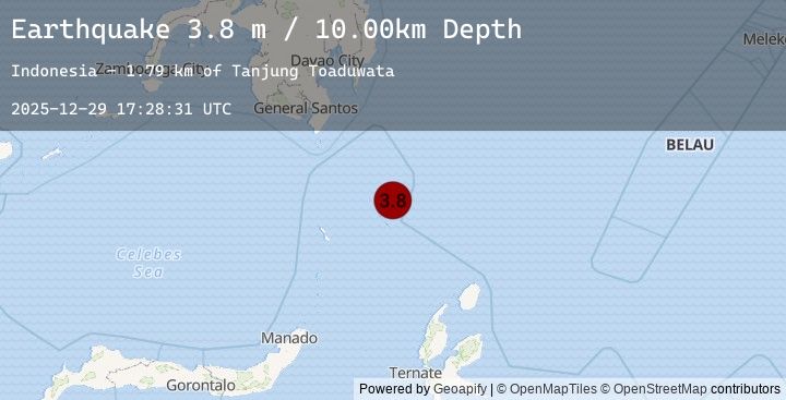 Map of KEPULAUAN TALAUD, INDONESIA