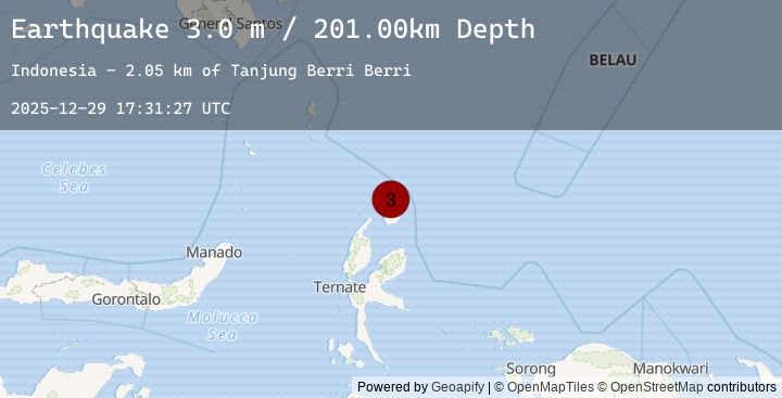 Map of HALMAHERA, INDONESIA