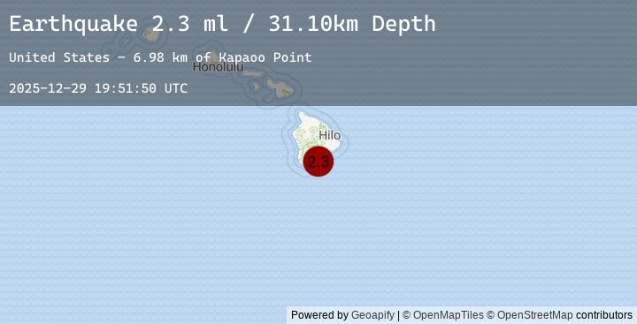 Map of ISLAND OF HAWAII, HAWAII