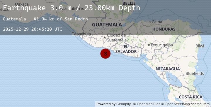 Map of OFFSHORE GUATEMALA