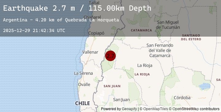 Map of SAN JUAN, ARGENTINA