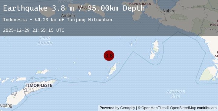 Map of KEP. TANIMBAR REGION, INDONESIA