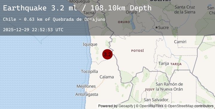 Map of ANTOFAGASTA, CHILE