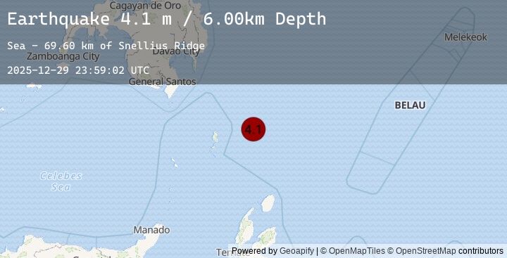 Map of NORTH OF HALMAHERA, INDONESIA