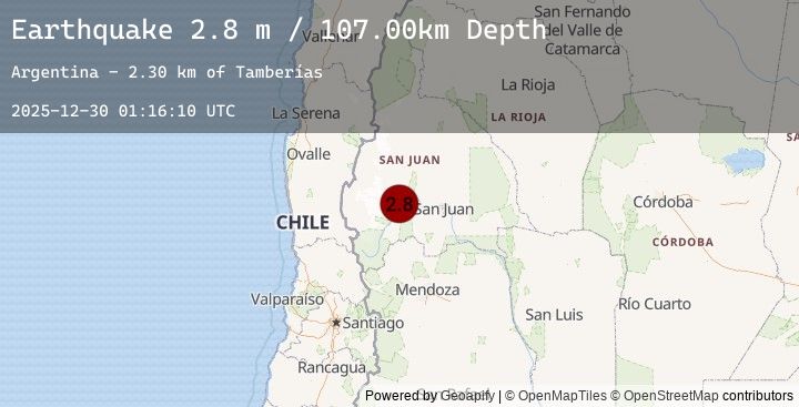 Map of SAN JUAN, ARGENTINA