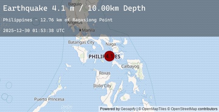 Map of MASBATE REGION, PHILIPPINES