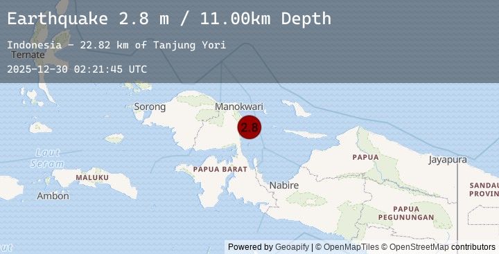 Map of NEAR N COAST OF PAPUA, INDONESIA