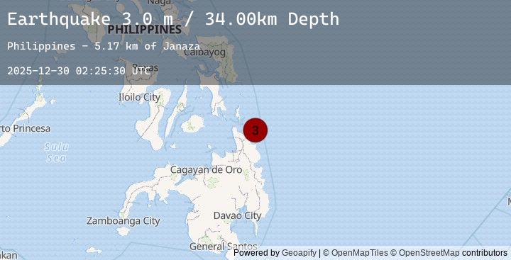 Map of MINDANAO, PHILIPPINES
