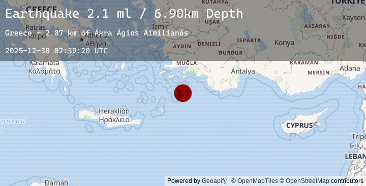Map of DODECANESE IS.-TURKEY BORDER REG