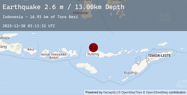 Map of FLORES REGION, INDONESIA