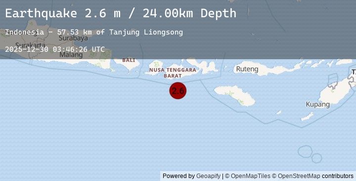 Map of SUMBAWA REGION, INDONESIA