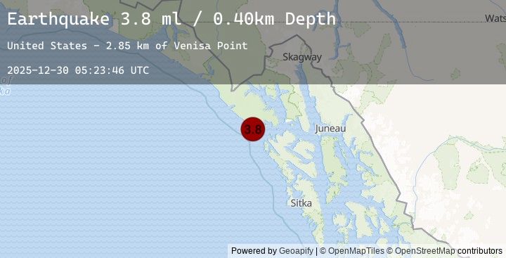 Map of SOUTHEASTERN ALASKA