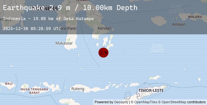 Map of SULAWESI, INDONESIA