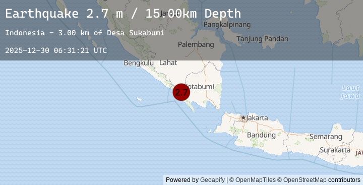 Map of SOUTHERN SUMATRA, INDONESIA