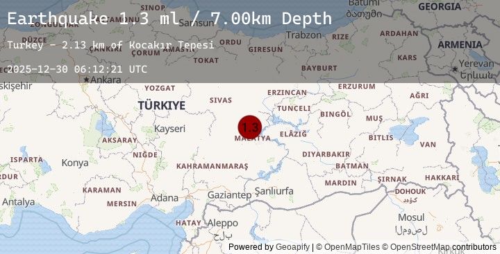 Map of EASTERN TURKEY