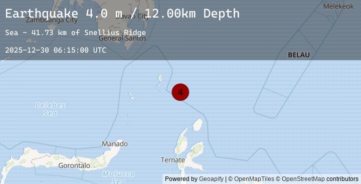 Map of KEPULAUAN TALAUD, INDONESIA