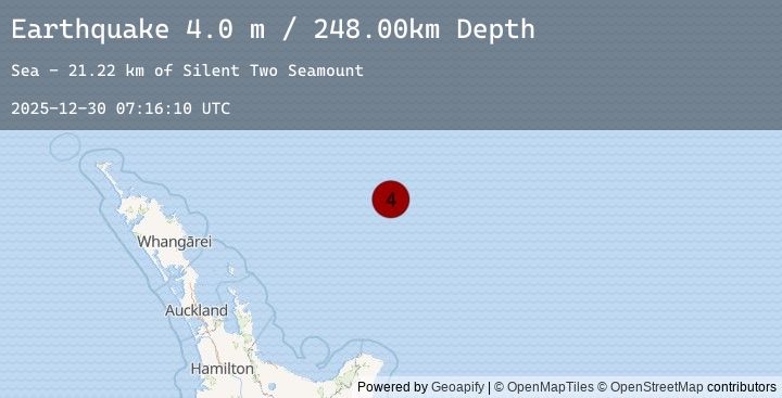 Map of OFF E. COAST OF N. ISLAND, N.Z.