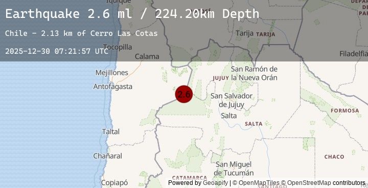Map of ANTOFAGASTA, CHILE