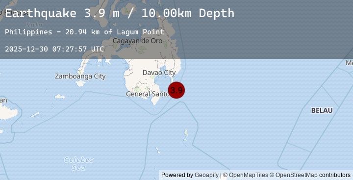 Map of MINDANAO, PHILIPPINES