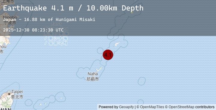 Map of RYUKYU ISLANDS, JAPAN