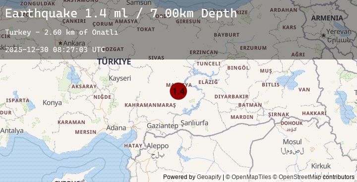 Map of EASTERN TURKEY
