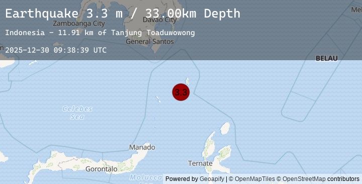 Map of KEPULAUAN TALAUD, INDONESIA