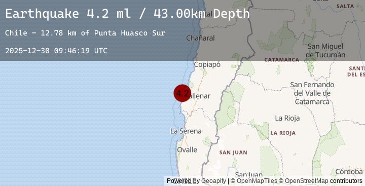 Map of OFFSHORE ATACAMA, CHILE