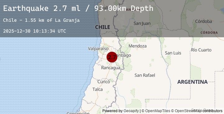 Map of REGION METROPOLITANA, CHILE