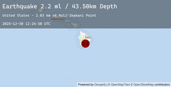 Map of ISLAND OF HAWAII, HAWAII