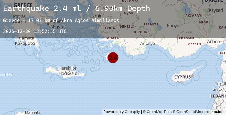 Map of DODECANESE IS.-TURKEY BORDER REG