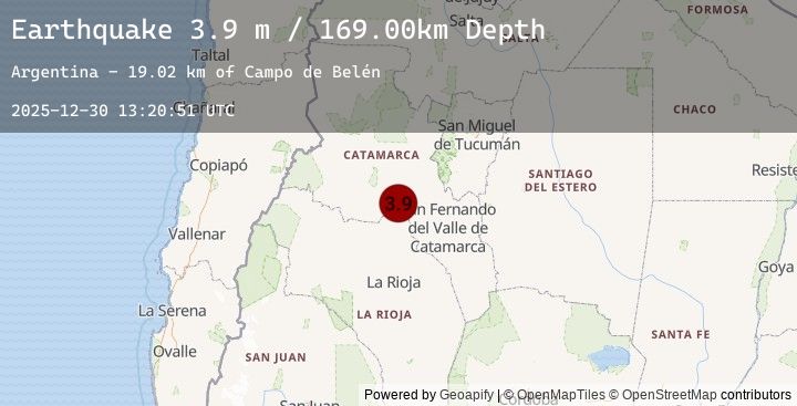Map of CATAMARCA, ARGENTINA