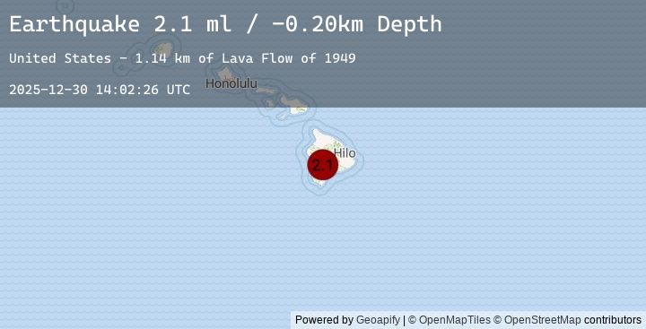 Map of ISLAND OF HAWAII, HAWAII