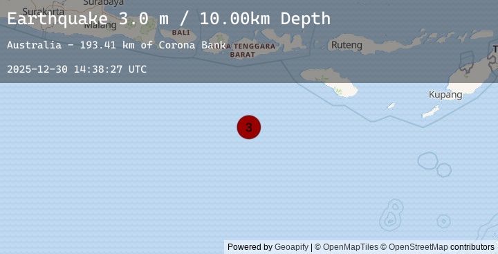 Map of SOUTH OF SUMBAWA, INDONESIA