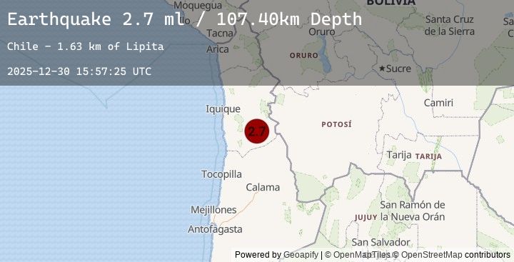 Map of TARAPACA, CHILE