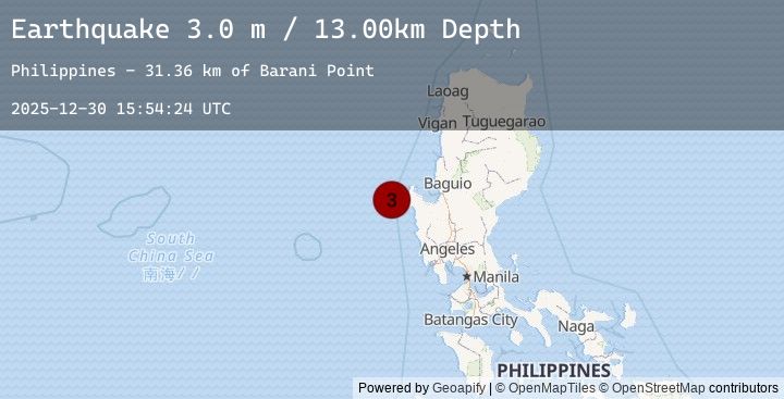 Map of LUZON, PHILIPPINES