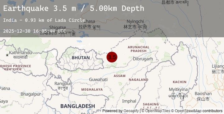 Map of ARUNACHAL PRADESH, INDIA