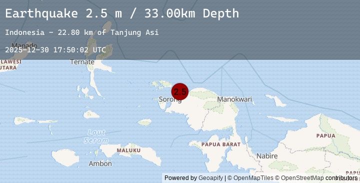 Map of NEAR N COAST OF PAPUA, INDONESIA