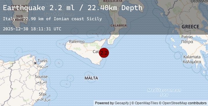 Map of SICILY, ITALY