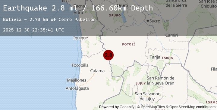Map of POTOSI, BOLIVIA