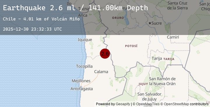 Map of ANTOFAGASTA, CHILE