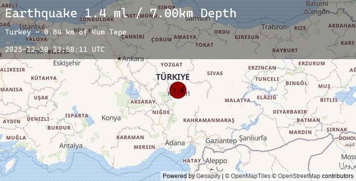 Map of CENTRAL TURKEY