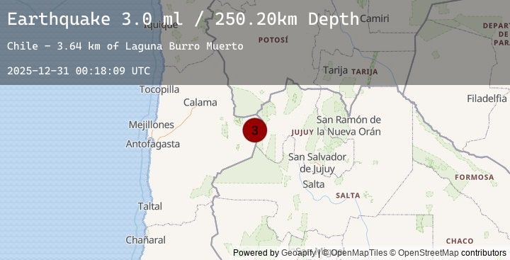 Map of ANTOFAGASTA, CHILE