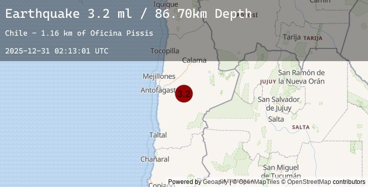 Map of ANTOFAGASTA, CHILE